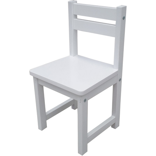 Kids Timber Chair in Colour White Boys Girls Indoor Outdoor 
